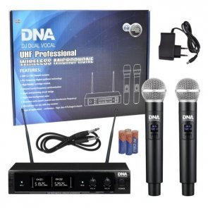 DNA DJ DUAL VOCAL wokalowy mikrofon bezprzewodowy 2x nadajnik doręczny 