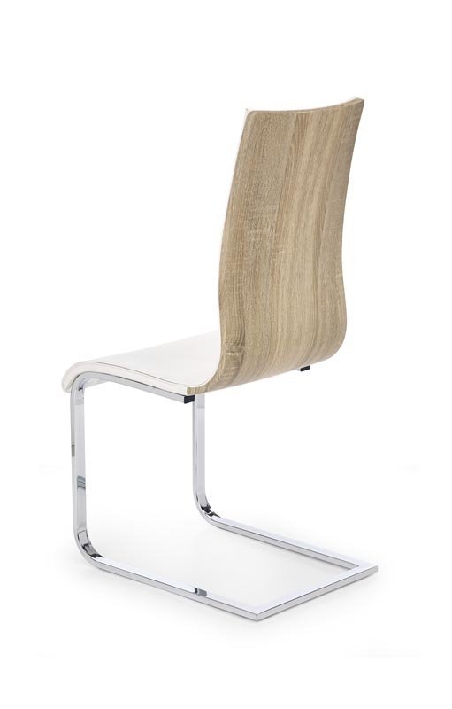 Krzesło K104 białe-dąb sonoma