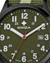 zegarek SWIZA Kretos Gent SST black-olive-green WAT.0251.1102