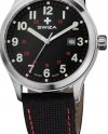 Zegarek KRETOS Gent, SST, black/red, black WAT.0251.1005