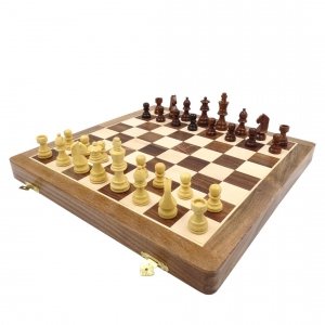 Klasyczne drewniane szachy - 40x40cm – G114