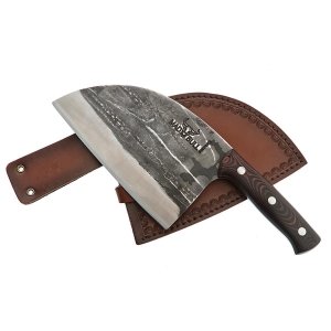 Samura Mad Bull nóż kuchenny Serb 180mm czerwony
