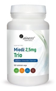 Miedź trio 2,5 mg x 100 vege  Aliness