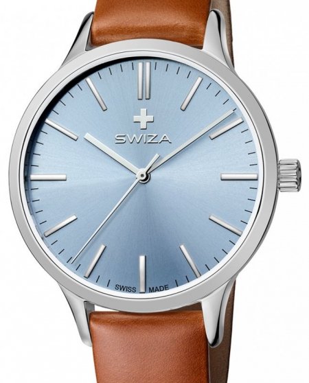 Zegarek damski STELLA, SST, light blue, brown WAT.0631.1001