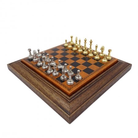 Ekskluzywne metalowe szachy magnetyczne Italfama 18x18 cm – N300