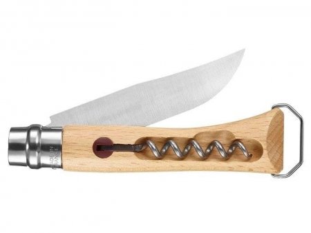 Nóż Składany Opinel No 10 Inox z korkociągiem i otwieraczem
