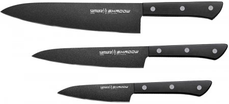 Samura Shadow zestaw 3 noży Chef paring utility