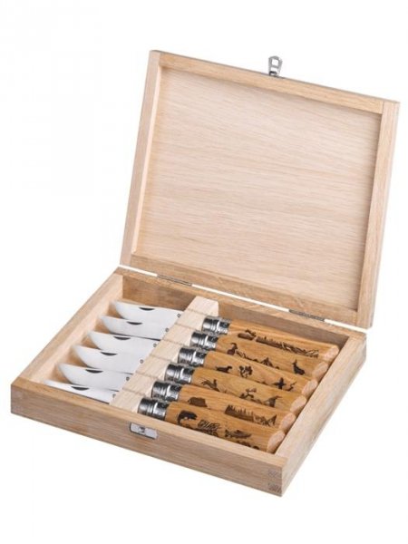 Opinel Zestaw Animalia 6szt skrzynia