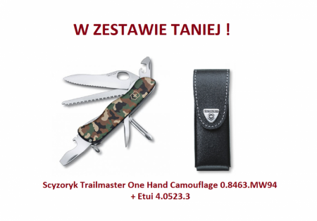 Scyzoryk Victorinox Trailmaster One Hand Camouflage 0.8463.MW94 w zestawie z etui