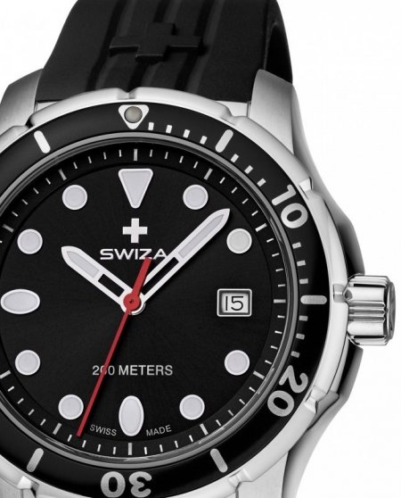 Zegarek SWIZA Tetis Gent SST black-black WAT.0461.1001