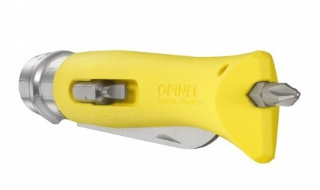 Nóż Składany Opinel No 09 DIY składany z narzędziami żółty