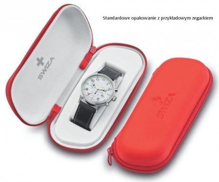 Zegarek SWIZA Alza Chrono SST white-mesh WAT.0153.1002