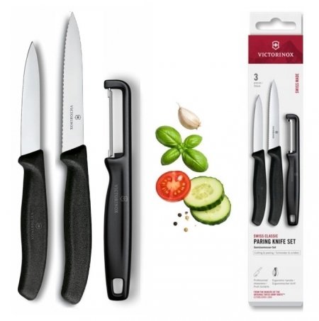 Zestaw noży do warzyw i owoców Swiss Classic z obieraczką Victorinox 6.7113.33