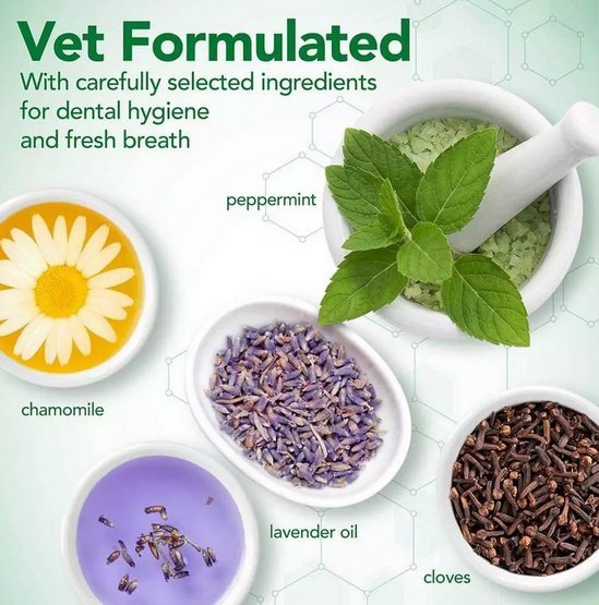 Vet&#039;s Best Dental żel + szczoteczka zestaw Puppy