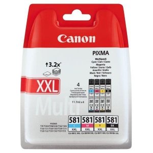 Tusz Canon CLI-581 XXL CMYK  do  Pixma TR7550/TR8550 | 4 x 11,7ml | CMYK