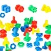 Klocki konstrukcyjne edukacyjne śruby montessori 30 elementów