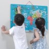 Viga 2w1 Tablica Edukacyjna z Magnetyczną Mapą Świata Montessori