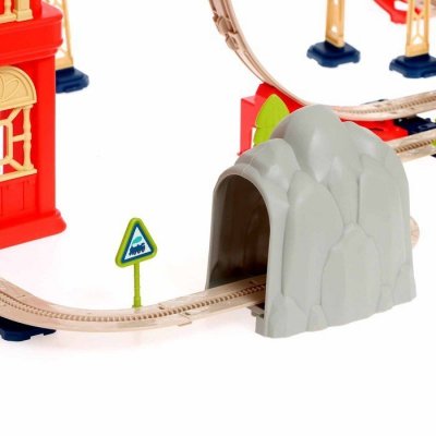 WOOPIE Kolejka Elektryczna 2w1 Składana w Walizkę 87 el. - Długość 3,5 m