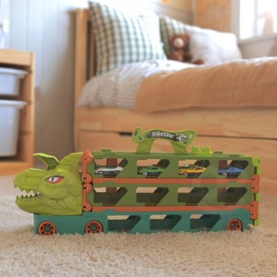 WOOPIE Zabawkowa Ciężarówka Dinozaur Tor 2,1 m dla Samochodzików