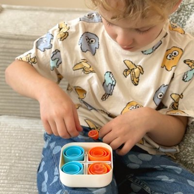 WOOPIE IQ Gra Logiczna Przenośna Kółko i Krzyżyk Kotki w Pudełku