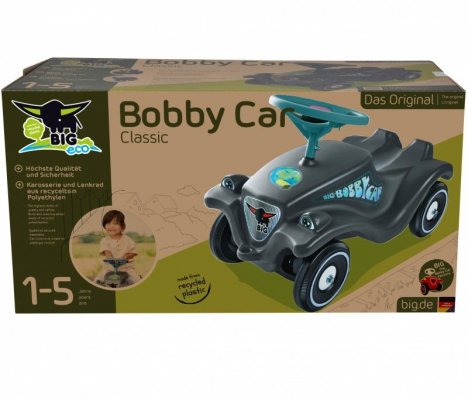 BIG Jeździk Bobby Car Classic Eco z Klaksonem Szary