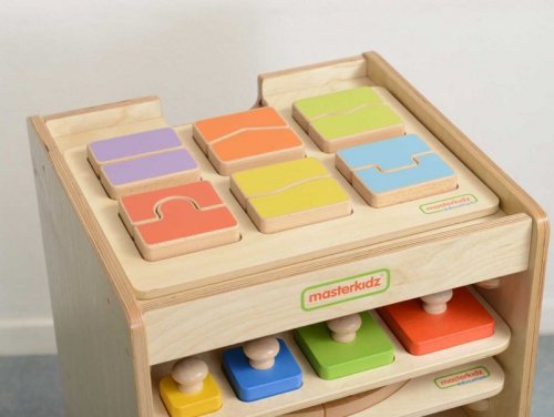 Szafeczka Do Przechowywania Tabliczek Edukacyjnych I Gier Masterkidz 10 Sztuk Kółka