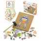 VIGA Drewniana Przybijanka Roboty 45 elementów Montessori 