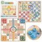 WOOPIE GREEN Gry Planszowe Logiczne 2w1 Ludo Chińczyk + Uwolnij Zwierzątka 