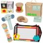 TOOKY TOY Box Pudełko XXL Montessori Edukacyjne 6w1 Sensoryczne 3-4 Mies 