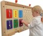 MASTERKIDZ Tablica Ścienna Otwieranie I Zamykanie Zamków Suwaki Guziki Montessori 