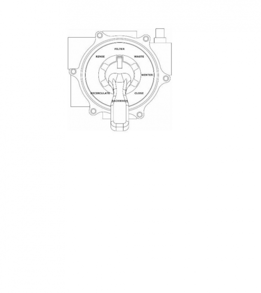 Zawór 6-drożny boczny V6  z gwintem  1 1/2" Praher 130751 3,5bar SM10 3 ABS - bez przyłączy