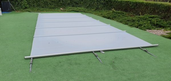 Przykrycie bezpieczne - model Tube - prostokątny - do basenu 10x5 m