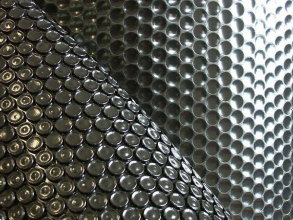 Płachta solarna owalna 6 X 3,2 m czarna 360 mic