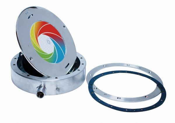 Lampa basenowa - Korpus i  Front ze stali nierdzewnej - 23W DMX