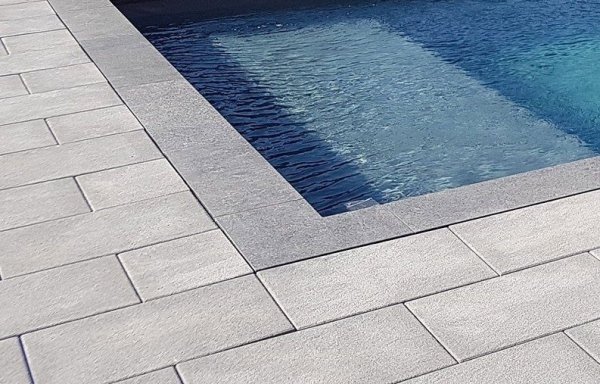 Kamień brzegowy MODENA Diamond Grey do basenu 10x5 / prostokąt