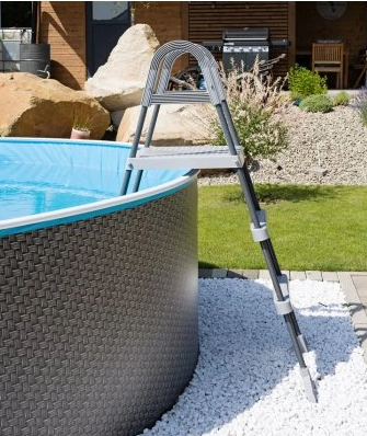 Drabinka metalowa De Luxe 1,22 m / antracytowa