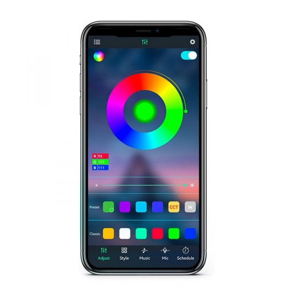 Magnetyczna lampa basenowa LED Poolsana RGB 10 W ze sterowaniem aplikacją + płytka metalowa