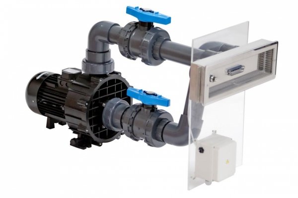 Przeciwprąd JET SWIM ATHLETE - 84 m3/h, 400V, pompa BRAVUS 550T, 1x przycisk Pneu