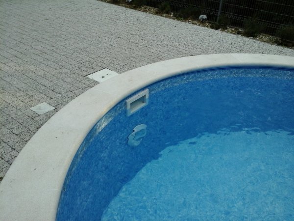Kamień brzegowy Hobby Pool BWT - piaskowy do basenu owalnego 8 x 4,16 m