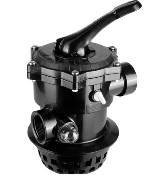 Zawór 6-drożny górny  Praher 130810 V6 ND TM12 SF-FLange 1 1/2" ABS z gwintem 1 1/2" BSP / d50mm MOP 3,5 bar