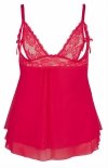 Cottelli Nancy koszulka babydoll czerwona-2