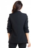 Elegancki czarny żakiet A267 tył