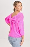 Figl M993 różowy sweter damski tył