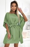 Numoco 287-27 SOFIA sukienka motyl z wiązaniem w pasie 
