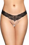 Softline 2491 erotyczne stringi z perełkami