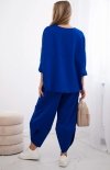 Komplet Punto Milano Winter bluza i spodnie chabrowy tył