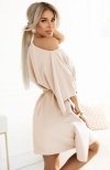 Numoco 287-38 SOFIA sukienka motyl z wiązaniem w pasie tył