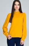 Figl M595 bluzka musztardowa