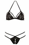 Cottelli Collection Lace set biustonosz i stringi-1