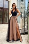Elegancka długa sukienka Bicotone 2218-16-2
